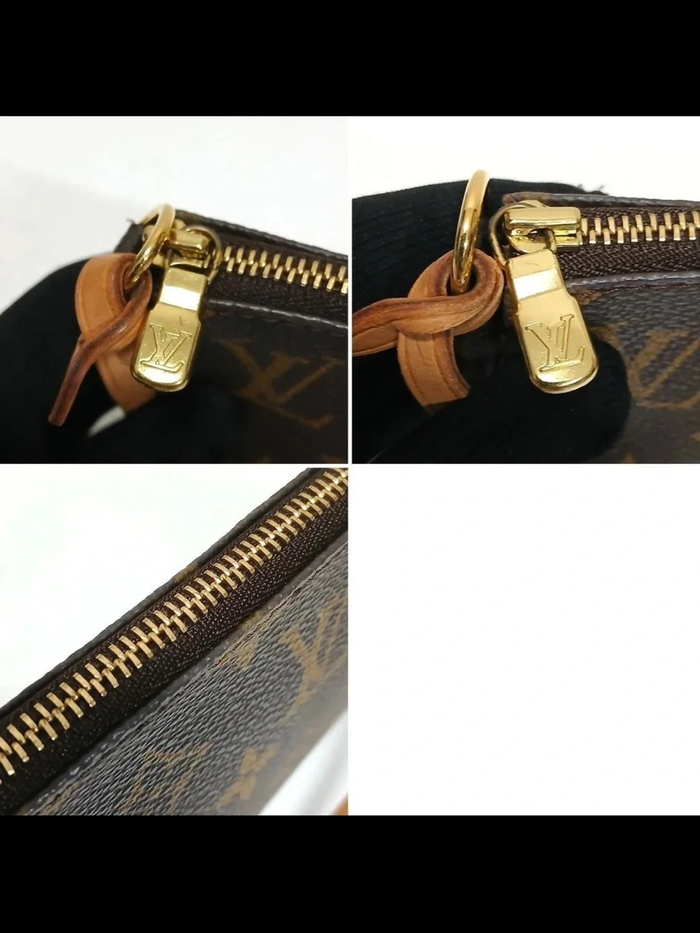 Louis Vuitton Monogram Canvas Mini Wristlet in Brown